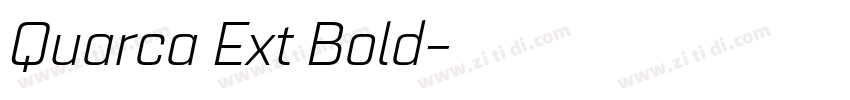 Quarca Ext Bold字体转换